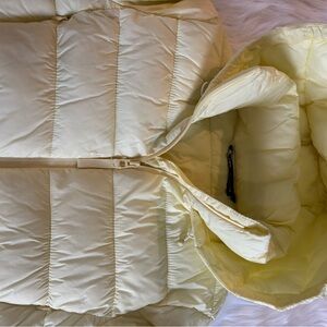 Zara Light Yellow Puffer Jacket